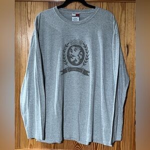 VTG TOMMY HILFIGER Est. MCMLXXXVI 1986 sz. XL Oversized Gray Long Sleeve T-Shirt